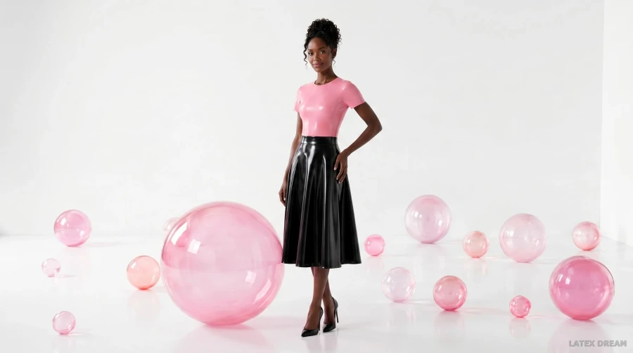 Sia · Pink Black Latex Sphere Studio