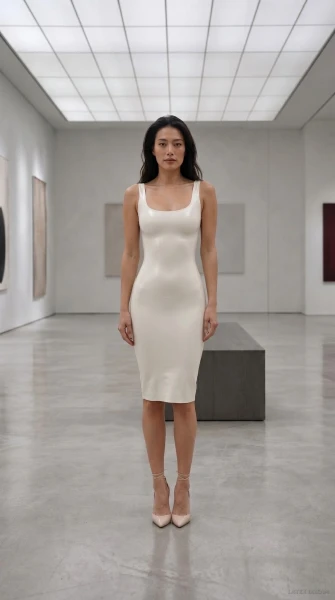 Yuna in white latex gallery, AI-generated fashion visual 7