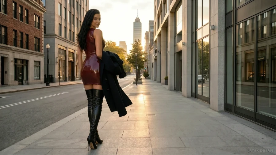 Nora · Oxblood Latex Street Study